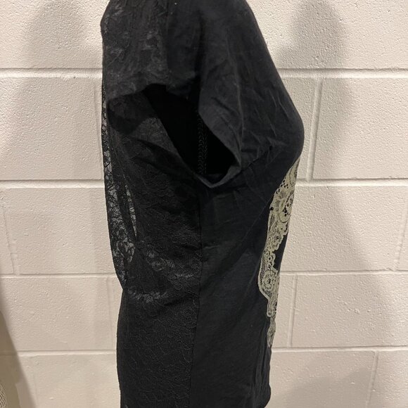 Express X-Small Sheer Sleeve Top – Elegant & Chic - Picture 5 of 7